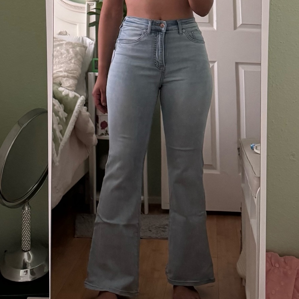 Express Flare Light Wash Jeans